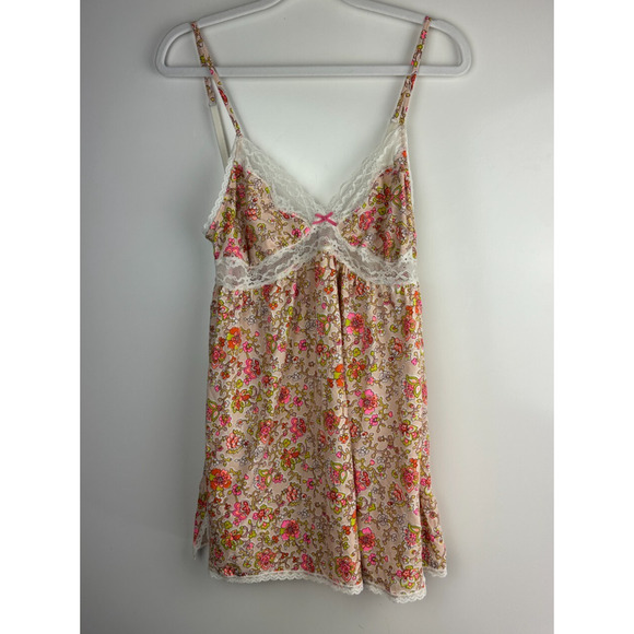 Victoria's Secret Tops - NWT Victoria's Secret Sweetheart Babydoll Lingerie Lace Floral Nighty Top Large